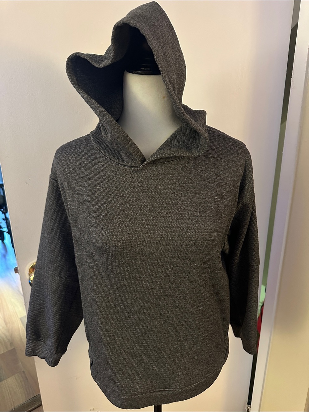 GAP Charcoal Gray Hooded Sweatshirt